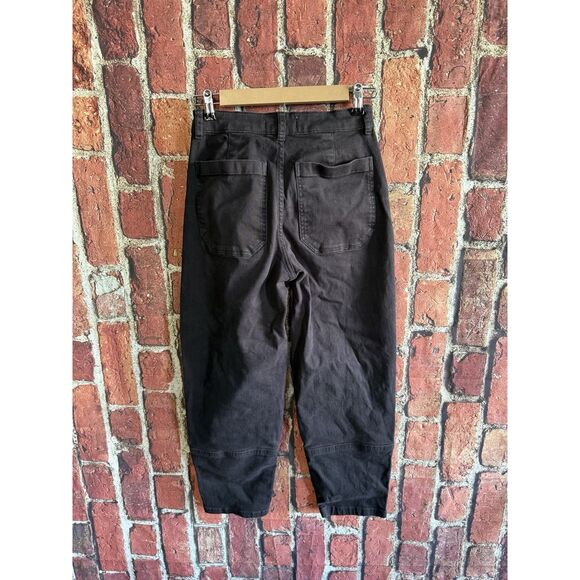 Everlane Womens Black cropped Organic Cotton Denim Pants Size 0 - Picture 2 of 3